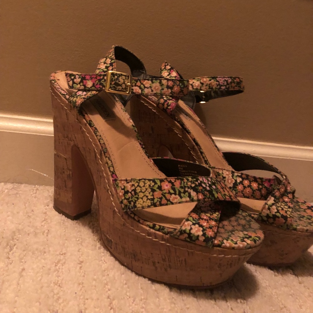 floral heels